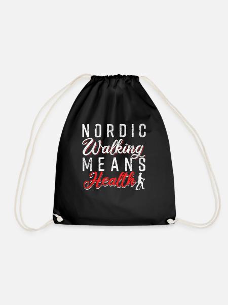 Nordic Walking - Turnbeutel - Schwarz