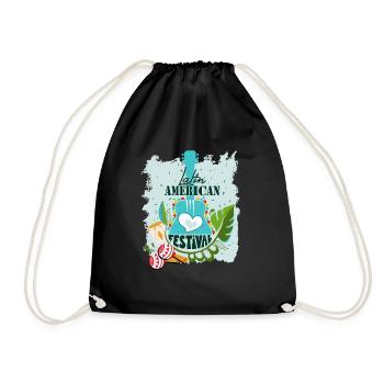 Latin Musik Dance American Festival T-Shirt Gift - Turnbeutel - Schwarz - Vorne
