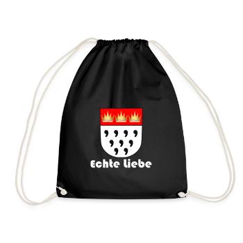 Köln T-shirt - Turnbeutel - Schwarz - Vorne