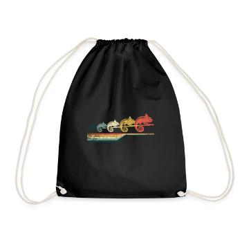 Chameleon Endangered species - Drawstring Bag - black - Front