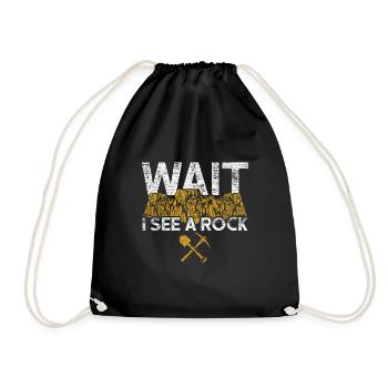 Archaeology Stones - Drawstring Bag - black - Front