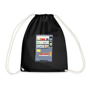 Distributeur automatique japonais - Sac de sport léger - noir - Devant