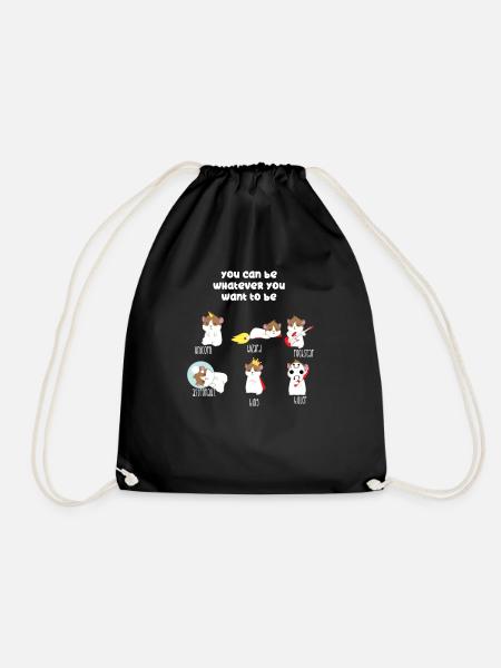 Guinea Pig - Guinea Pig - Be different -Be You - Drawstring Bag - black