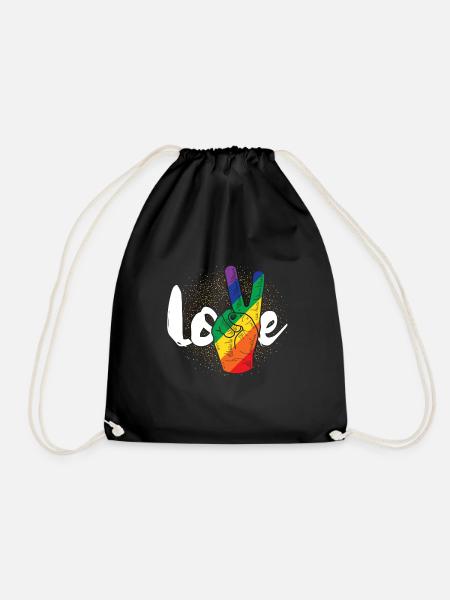 LGBT Liebe - Turnbeutel - Schwarz