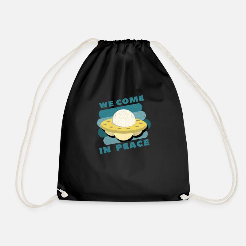 Alien invasion - Drawstring Bag - black
