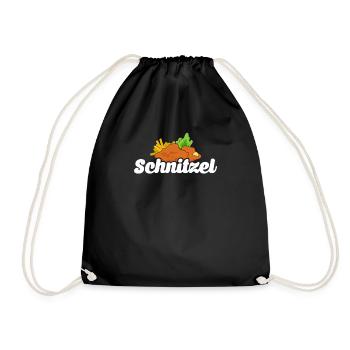 Schnitzel cadeau manger délicieux pané - Sac de sport léger - noir - Devant