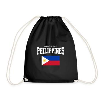 Philippines - Drawstring Bag - black - Front