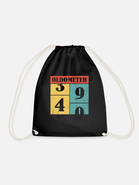 40 vierzig vierzigster Geburtstag oldometer - Shir - Turnbeutel - Schwarz