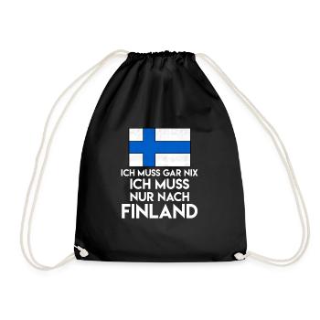 Finlande Finlande Scandinavie Cadeau d’amour - Sac de sport léger - noir - Devant