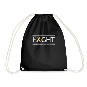 endométriose - Sac de sport léger - noir - Devant