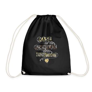 Cheese Seller Cheese Lover Cheese Lover Gift Idea - Drawstring Bag - black - Front