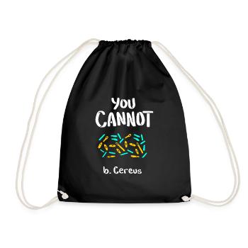 Biology Microbiology Bacteria Teacher Gift - Drawstring Bag - black - Front