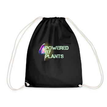 Pilze essen Magic Mushroom Pflanzen - Turnbeutel - Schwarz - Vorne