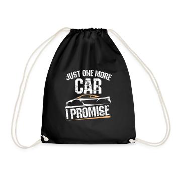 Drôle juste un cadeau de voiture de plus - Sac de sport léger - noir - Devant