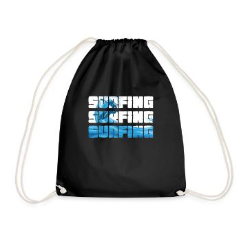 Surfing Sport - Drawstring Bag - black - Front