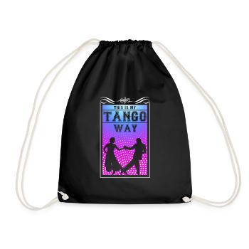 cadeau de danse tango floral - Sac de sport léger - noir - Devant