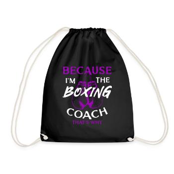 Boxing Boxer Martial Arts Boxing Glove Gift Idea - Drawstring Bag - black - Front