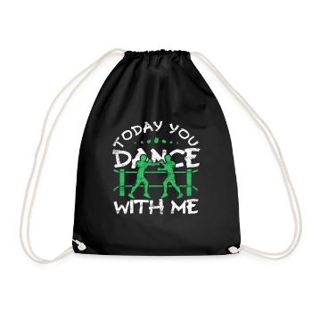 Boxing Boxer Martial Arts Boxing Glove Gift Idea - Drawstring Bag - black - Front