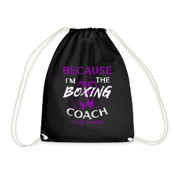 boxing - Drawstring Bag - black - Front