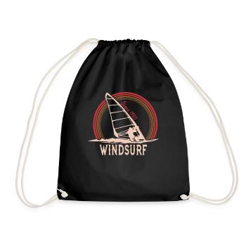 Windsurfing 2 - Drawstring Bag - black - Front