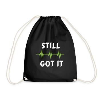 Cardio chirurgical patient - bypass rythme cardiaque pouls - Sac de sport léger - noir - Devant