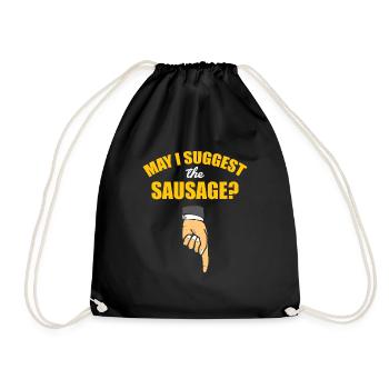 Puis-je recommander la saucisse - verdict offensif - Sac de sport léger - noir - Devant
