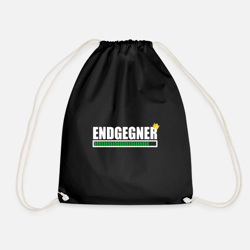 bosses - Drawstring Bag - black