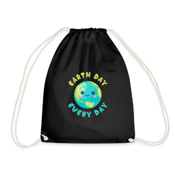 Jour de la Terre Jour de la Terre protège l'environnement - Sac de sport léger - noir - Devant