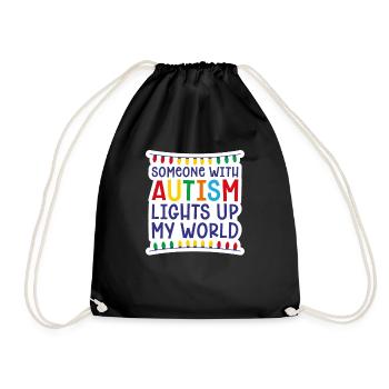 Autisme - Sac de sport léger - noir - Devant
