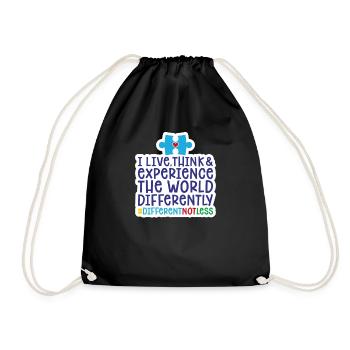 Puzzle de l'autisme - Sac de sport léger - noir - Devant