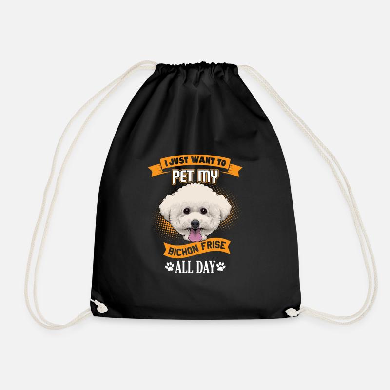 Bichon Frise - Turnbeutel - Schwarz