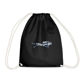 Plongeurs plongeurs - Sac de sport léger - noir - Devant