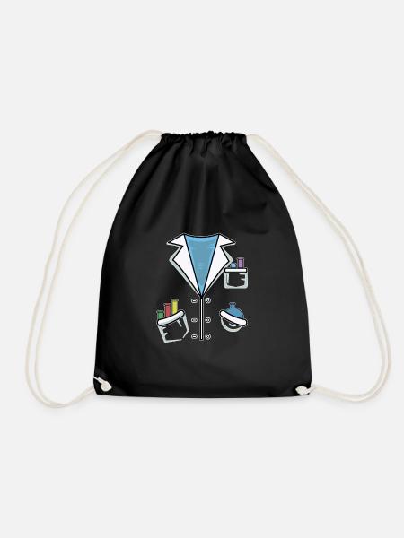 Laborkittel Kittel Chemiker Laborant Geschenk - Turnbeutel - Schwarz