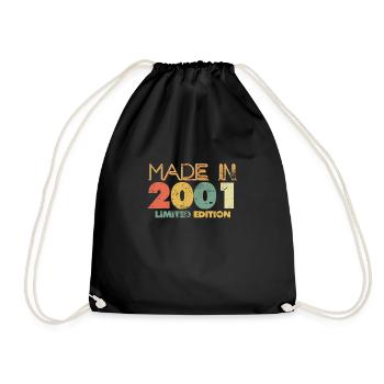 Fabriqué en 2001 Cadeau d'anniversaire limité - Sac de sport léger - noir - Devant