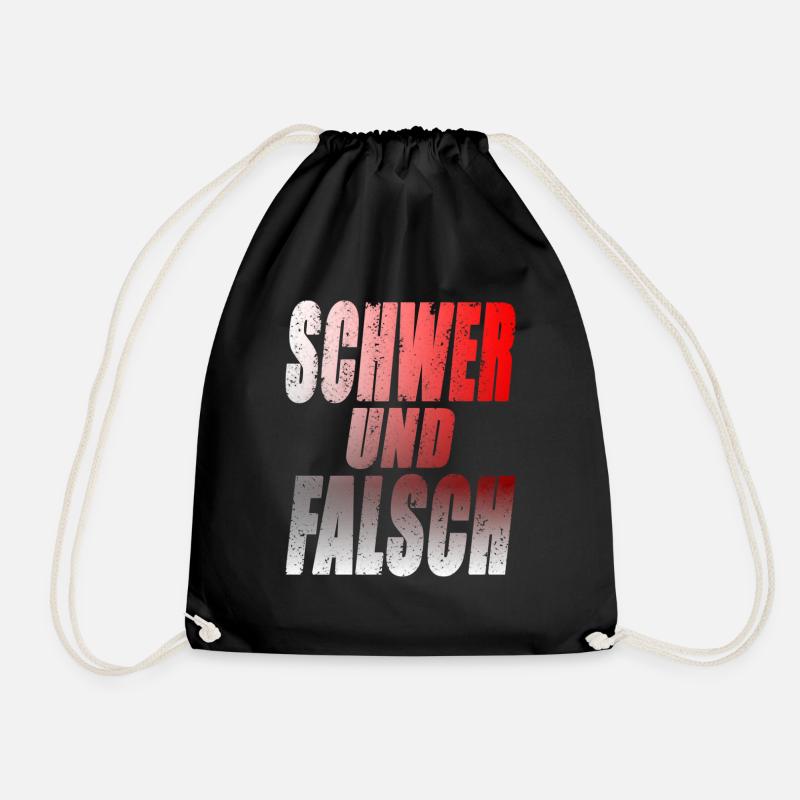 Fitness - Drawstring Bag - black