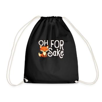 Oh For Fox Sake Gift T-shirt - Sac de sport léger - noir - Devant