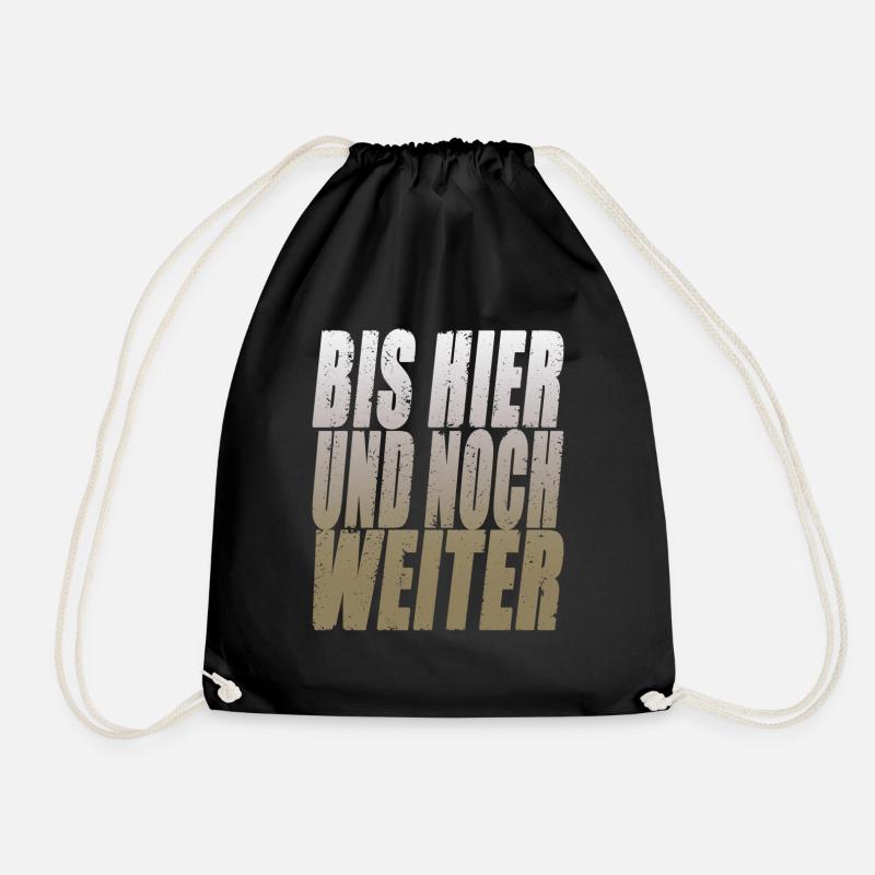 Noch Weiter - Turnbeutel - Schwarz
