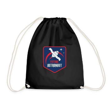 Cadeau drôle de futur astronaute - Sac de sport léger - noir - Devant