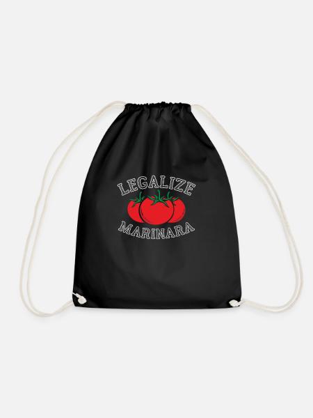 Legalisieren Sie Marinara Food Gift Tshirt - Turnbeutel - Schwarz