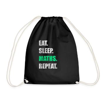 Mathe maths Mathe mathématicien Don - Sac de sport léger - noir - Devant
