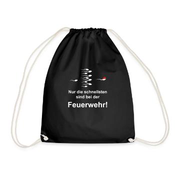 Les pompiers disent chemise cadeau - Sac de sport léger - noir - Devant