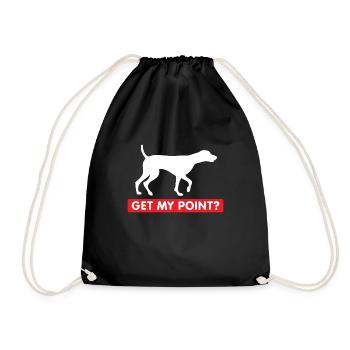 Allemand Cheveux courts Pointer propriétaire de chien cadeau - Sac de sport léger - noir - Devant