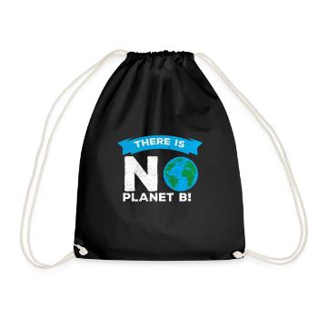 Plan B Climate Change Climate Change Friday - Drawstring Bag - black - Front