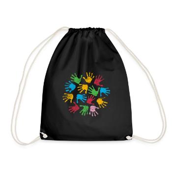 Les couleurs de jardin d’enfants - Sac de sport léger - noir - Devant