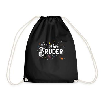 Großer Bruder - Turnbeutel - Schwarz - Vorne