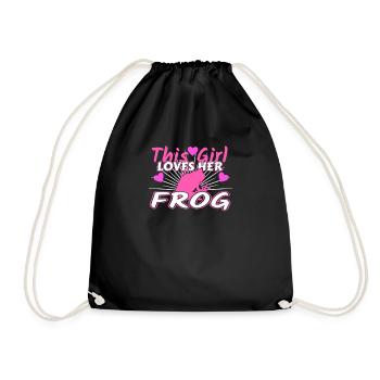 grenouille - Sac de sport léger - noir - Devant