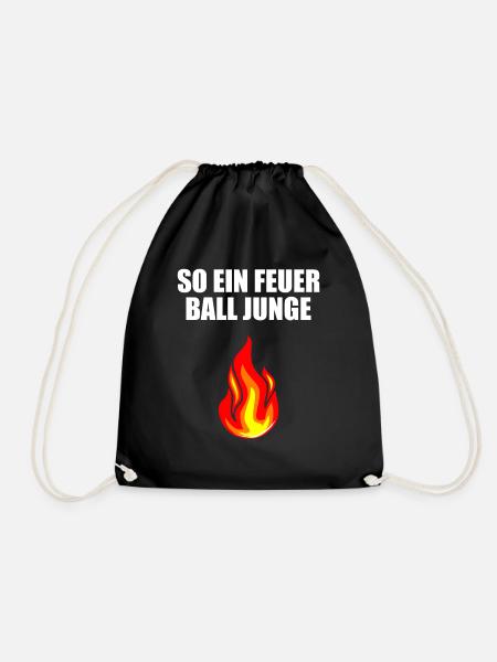 So ein Feuerball Junge - Turnbeutel - Schwarz