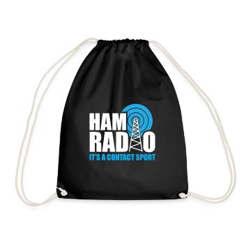 Ham Radio Its A Contact Sport Funny Ham Radio Quot - Sac de sport léger - noir - Devant