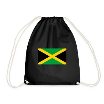 Jamaican Flag - Drawstring Bag - black - Front