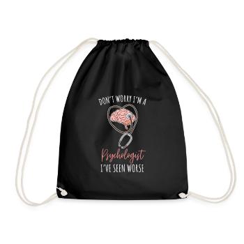 Psychologist honesty - Drawstring Bag - black - Front